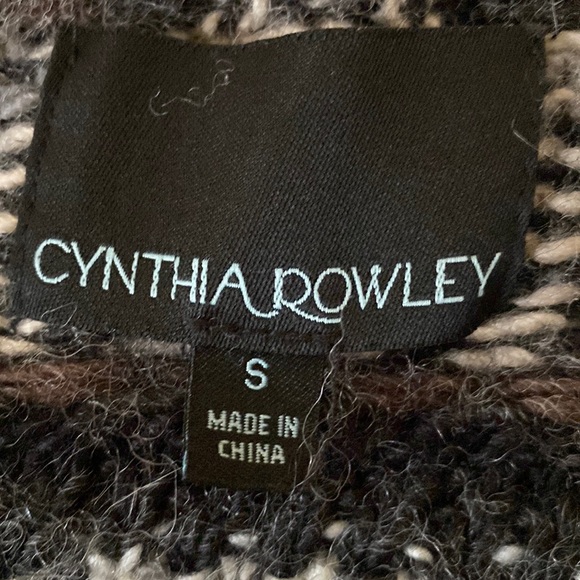 Cynthia Rowley Knit Fair Isle Cardigan, Size Small - Picture 4 of 6